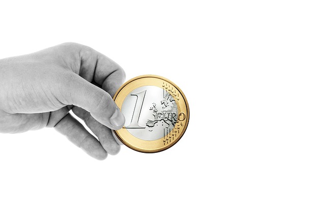 Foto: Hand mit Euro-St&uuml;ck